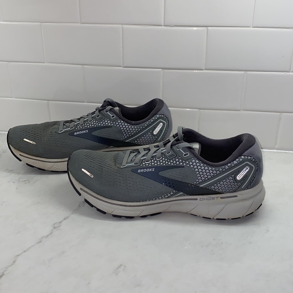 Brooks Ghost 14 Grey Cushion Road Running Shoes Men’s Size 11